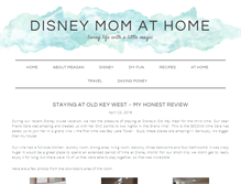 Tablet Screenshot of disneymomathome.com